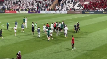 اشتباكات بين الجماهير عقب تصرف جحفلي في لقاء الرائد والفيصلي المثير للجدل